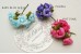 Artificial Flower on wire "ROSETTE-WIRE (S)" - 2.5 cm - Pack of 6